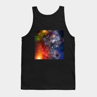 Elegant woman abstract portrait Tank Top